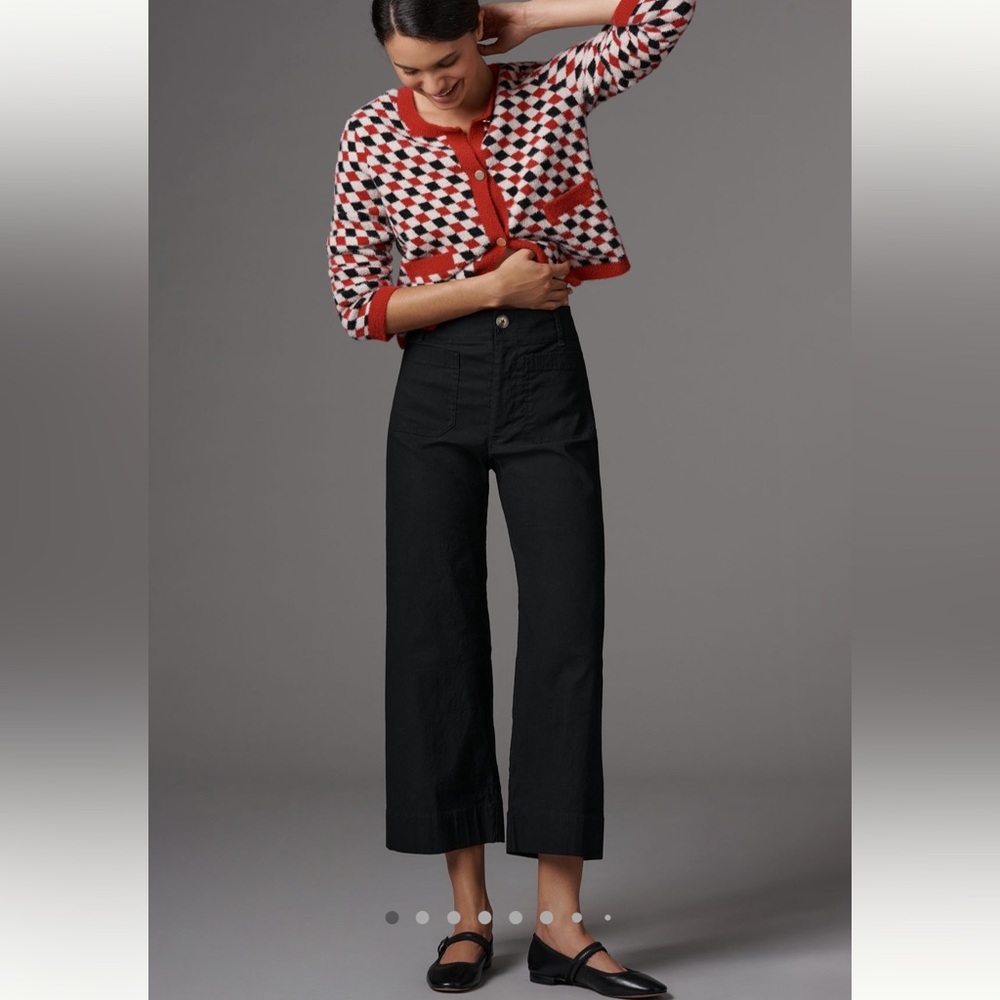 Anthropologie Maeve The Colette Crop Wide-Leg Pant